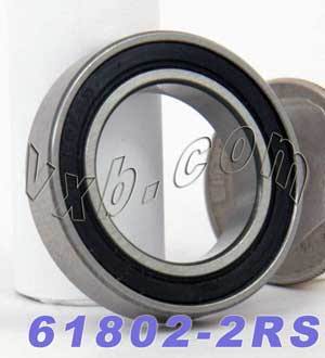 10 Bearing 61802-2RS 15x24x5 Sealed:vxb:Ball Bearing