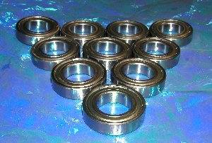 10 Bearing 6901ZZ 12x24x6 Shielded:vxb:Ball Bearings