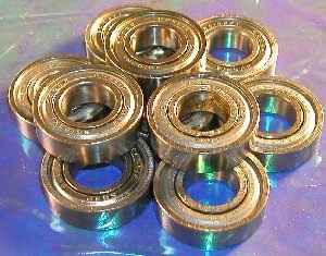 10 Bearing 6001ZZ 12x28x8 Shielded:vxb:Ball Bearings