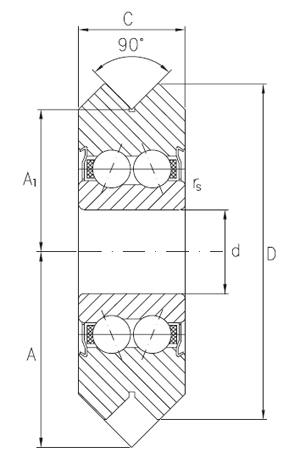 15mm V Groove Guide Bearings:vxb:Ball Bearing