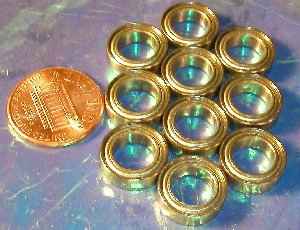 10 Bearing R1810ZZ 5/16"x1/2"x5/32" Shielded