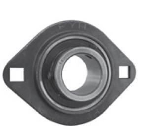FYH Bearings SBPFL205-16 1" Stamped steel plate oval two bolt Flanged Bearing